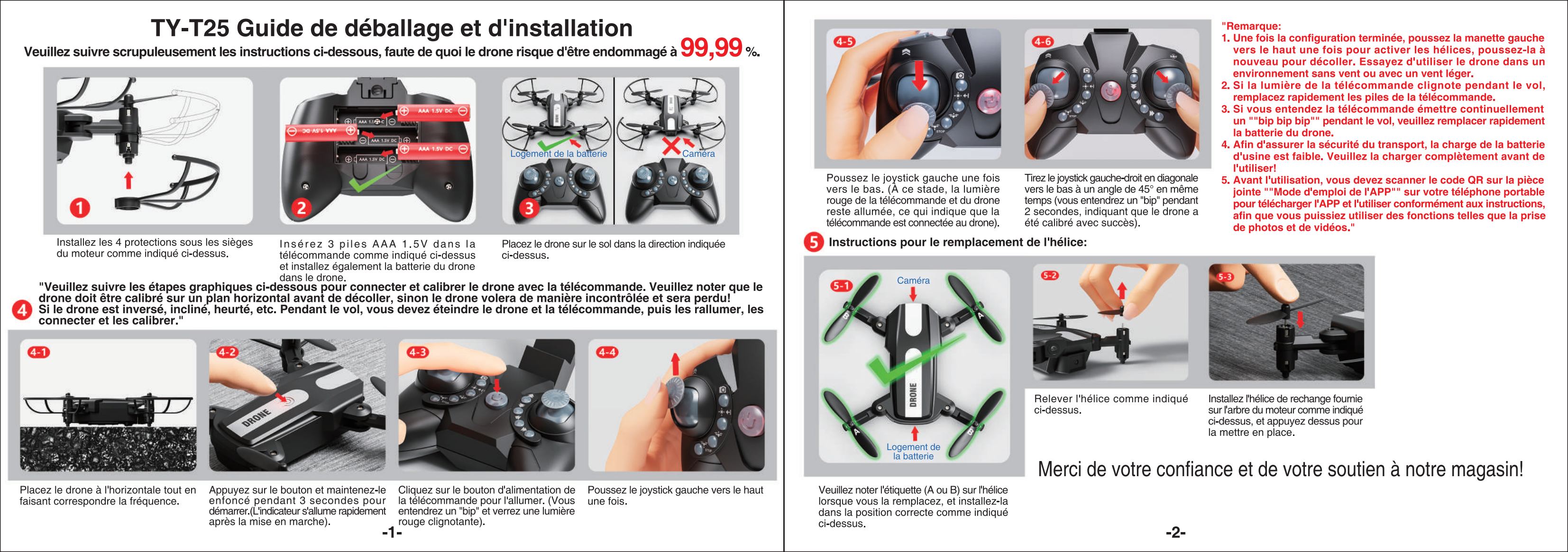 Návod na obsluhu rozbalenia dronu T25